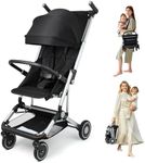 Travel Stroller for Airplane Ultra Compact Umbrella Stroller One-Handed Folding Design Overhead Friendly Lightweight Aluminum Alloy Frame