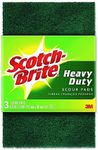 Scotch-Brite SBHDSP6PK Heavy Duty Scourer Pad 152mm x 96mm (6 Pack), Green