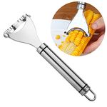 Kettion Magic Corn Peeler, Stainless Steel Corn Cutter, Convenient Efficient Thresher Corn Cob Stripper for Kitchen Corn Stripper Corn Cob Stripper Tool，Thresher Corn Cutter from The Cob