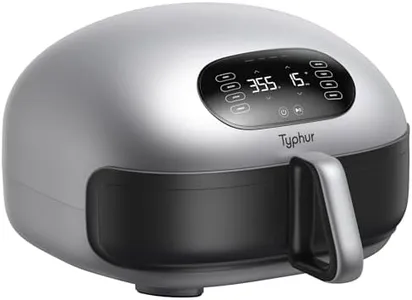 Typhur Dome Air Fryer, No.1 Cooking Speed Large Air Fryer with Superior Airflow, Self-cleaning Smart Digital Air Fryer with Dishwasher Safe Basket for Quick Easy Meals, Up to 32 Chicken Wings Capacity