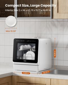 HAVA Tabletop Dishwasher – Compact Countertop 2025 Model