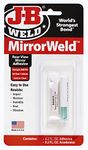 JB Weld MirrorWeld Adhesive Multi-Purpose, Fast Setting for Rear View Mirrors, Windshields, Metal, Glass, Ceramics, Jewellery, Clear 0.4 FL. Oz.