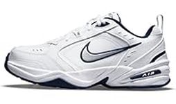 Nike Men's Air Monarch Iv Cross Trainer, White/Metallic Silver, 11 X-Wide