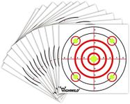 Highwild Bullseye Shooting Paper Targets - for Air Rifle/Airsoft Pistol Practice Bullet Traps - 11"x 11", 50 Pack