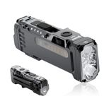 WUBEN X4 Mini LED Torch with RGB Light, Small Torch Rechargeable 1500 Lumens, EDC Tactical Torches IP65 Flashlight Torches for Camping, Checking, Emergency