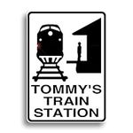 Train Station Sign, All aboard! Per