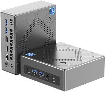 KAMRUI Mini PC,Intel i5-12450H, Mini Desktop Computer 8C/12T,16GB DDR, 512GB M.2 NVME SSD (Up to 2TB), 4K UHD,Triple Display Output, WiFi6,BT5.20，Beat i7 11390H，for Home Office