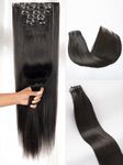 LUVME Clip in Hair Extensions Real 