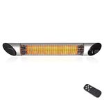 Veito BLADE S2500 Carbon Infrared Heater, Indoor & Outdoor, Silver