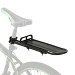 Bike Rear Rack,Bike Pannier Rack for Bicycles Retractable SHUAIGUO Seat Post Pannier Rack,Retractable Aluminum Alloy Bike Mount Bicycle Rear Seat Post Rack Bicycle Pannier Luggage Cargo Carrier Rack