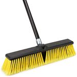 Garden Broom Outdoor Heavy Duty,Telescopic Long Handle with Stiff Bristles Concrete Brooms Floor Brush for Cleaning Scrubbing Driveway Yard Tile Garden Swimming Pool various rough surfaces