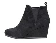 Dunes Women's Zoey Wedge Bootie +Wide Width Available, Black, 11