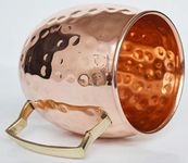 JR Gifts |100% Pure Copper Hammered Moscow Mule Mug Cup | These Mugs are The Real Deal-Drink The Moscow Mule The Way it was Meant to be Enjoyed, with a Handcrafted Pure Hammered Copper Mug | Set of 2