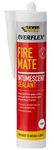 Everbuild Fire Mate Intumescent Acrylic Sealant that Seals and Fills Gaps in Fire Rated Partition Walls and Around Door Frames - 295ml - White