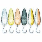 ETIC Toronto Wobbler Fishing Spoons Kit 100% Brass - 3” | ½oz | Fishing Lures for Walleye Trout Salmon Pike Bass and More (6pcs)