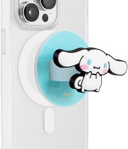 Sonix x Sanrio Magnetic Phone Grip, MagSafe Silicone Ring Loop Grip - Detachable Holder for Hand, Soft MagSafe Grip | Light Blue, Baby Blue | Cinnamoroll