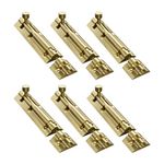 Atlantic Flower Aluminium Tower Bolt 8 inch,Tower Bolt for Main Door and Bathroom, Door Latch for Bedroom, Tower Bolt for Home,Offices, Doors,Windows, Antique. Finish, (Pack of 6 Pcs)