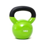 Body Maxx Vinyl Coated Kettlebells For Home Gym & Club Workouts, Solid Cast Iron Vinyl Coated Kettlebells For Unisex Use (14 KG)