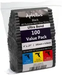 Artellius - Black Hot Glue Sticks 4" x.27 (100 Bulk Pack) - Ultra Bond Hot Melt Adhesive Mini Glue Sticks for All Temperature Glue Guns