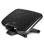 Navaris Footrest for Under Desk - Adjustable Ergonomic Foot Rest with 0-25 Degree Tilt for Better Posture at Office, Computer, Work, Table