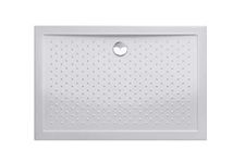 Durovin Bathrooms 1000 x 700 x 40mm Shower Tray Anti Slip Surface, Acrylic Material,Various Sizes, Rectangular Shape