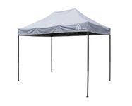 All Seasons Gazebos, 3x2m Heavy Duty Fully Waterproof, Premium Pop Up Gazebo + Carry Bag and Weights (Metallic Grey)