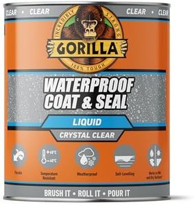 Gorilla Waterproof Coat & Seal Clear, 473ml - Weatherproof Liquid Sealant | Stops & Prevents Leaks | For Roof Tiles, Brick, Wood, Metal, Concrete, Stone, Rubber, Plastics*