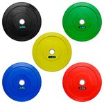 JLL® Coloured Olympic Bumper Weight Lifting Plates (2 x 20kg (40kg))