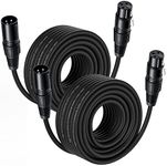 NUOSIYA 15M XLR Cable, 2 Pack 50ft 