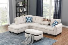 Devion Furniture Lorenzo Sofas, Beige