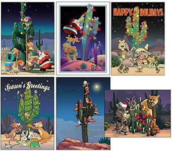 Stonehouse Collection Western Christmas Cards Variety Pack - 24 Southwest Cards & Envelopes