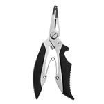 xcpmm Fishing Pliers, Stainless Steel Muti-Function Fishing Pliers,Hook Remover Split Ring,Fly Fishing Tools Set,Ice Fishing,Fishing Gear, Gifts for Fishing Enthusiasts