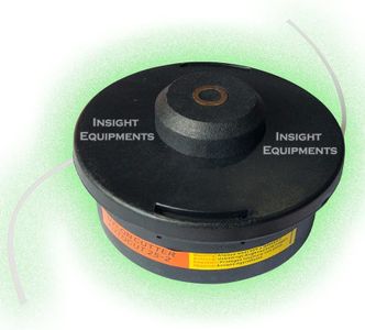 Insight Equipments Tap N Go Trimmer Head 2 Line Bump Feed Strimmer Trimmer for Brush Cutter/Grass Cutting Machine | Grass Trimmer Attachment | Material : (Heavy Plastic)