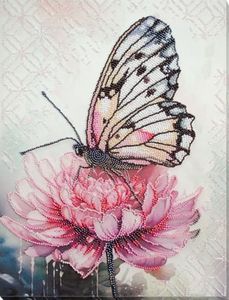 Wizardi Bead Embroidery Kit - Petal Dream. Colorful Beads, Beading Needles. DIY Kit. Embroidery for Beginners. Home Decor. AB-927 Abris Art