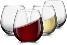 JoyJolt Spirits Stemless Wine Glass