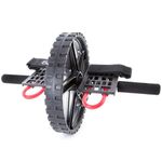 66fit Power Wheel - Abdominal and Core Exercise Roller Workout, Black