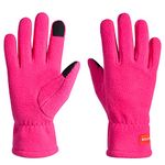 Eroilor Light Sports Gloves Running Gloves WARM UP Winter Gloves with Touchscreen Function - Pink - S/M