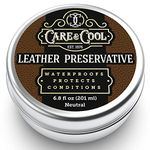 Care & Cool Ultimate Leather Conditioner and Protector (6.8 oz). Waterproofs, Restores, and Heals Your Shoes, Boots, Purses, Jackets, Couch, and Furniture. Setting The Standards Since 1976.