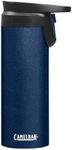 CamelBak Forge Flow Coffee & Travel Mug, Insulated Stainless Steel - Non-Slip Silicon Base - Easy One-Handed Operation - 16oz, Navy