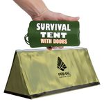 Survival Gear Shelter for Bug Out Bag - Storm Shelter Survival Tent with Doors - Tornado Shelter - Small Bivy Tent Emergency Shelter for Camping - Tactical Tent for Emergency Bugout Survival Kit