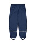 Alla Sim Boys Waterproof Rain Pant Outdoor Reflective Rainwear Navy 7-8