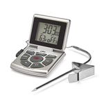 CDN Leave-in Probe Cooking Thermometer with Timer and Clock, -10 to +200 C