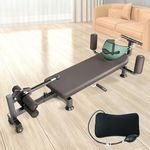 WUGCHDA Alternative Inversion Traction Table, Back Stretcher Traction Table for Spine Stretching, Full Body Traction Machine Bed for Home (Black, Small)