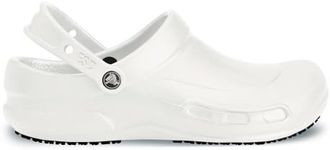 Crocs Unisex-Adult Bistro Graphic Clogs, Slip Resistant Work Shoes, White, 10 Women/8 Men