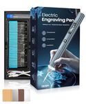 Engraving Pen Tool Kit,Cordless Rechargeable Engraver Pen Multi Tool with 31 Bits & LED Light,Adjustable Speed Electric Engraving Tool for DIY Etching on Metal Wood Glass Plastic Leather Engraver Kit