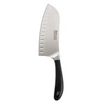 Robert Welch Signature Deep Santoku Knife, 17 cm - Multi Award Winning British Design - Crafted from German 1.4116 Stainless Steel. Suitable for fine Slicing and Dicing.