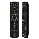 Alkia Universal Remote Control for Almost All Panasonic TV/VIERA Link/HDTV/ 3D/ LCD/LED, Applicable Panasonic N2QAYB000487 N2QAYB000490 N2QAYB000752 N2QAYB000504 N2QAYB000078 N2QAYB000715 and More