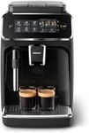 PHILIPS Series 3200 Fully automatic espresso machines, 4 Beverages, Classic Milk Frother, Intuitive Touch Display, 100% ceramic grinders, My Coffee Choice, AquaClean filter, Glossy Black (EP3221/40)