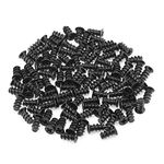 HELIFOUNER 100 Pieces Black Computer Case Fan Screws, M5x10mm Computer Fan Mounting Screws, Computer Cooling Fan Mount Screws