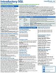 Introductory SQL Quick Reference Training Card - Laminated Tutorial Guide Cheat Sheet (Instructions and Tips)